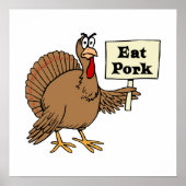 Eat Pork Poster (Voorkant)