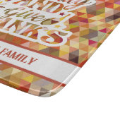 Eat Pray Geef Bedankt Herfst Thanksgiving Typograf Snijplank (Hoek)