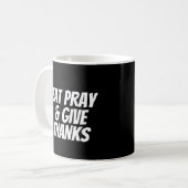 Eat Pray & Geef Bedankt Thanksgiving Koffiemok (Voorkant links)