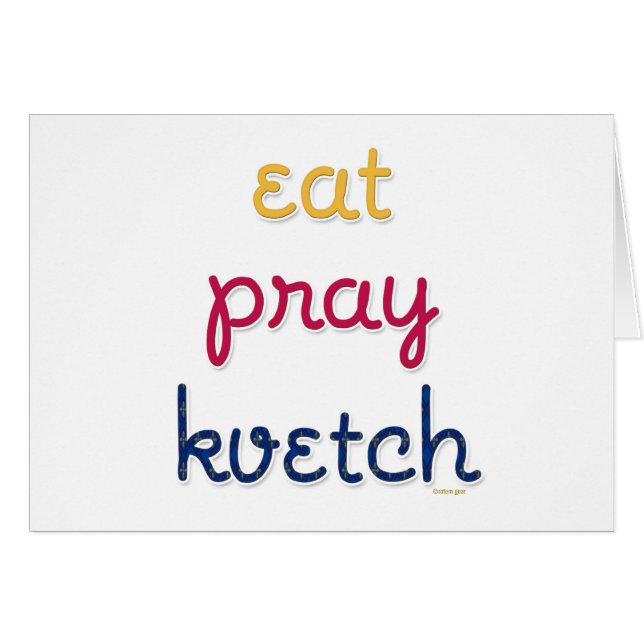 Eat-Pray-Kvetch (Voorkant Horizontaal)