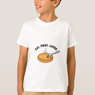 Eat Pray Latke Joodse Hanukkah Latke geliefden T-shirt
