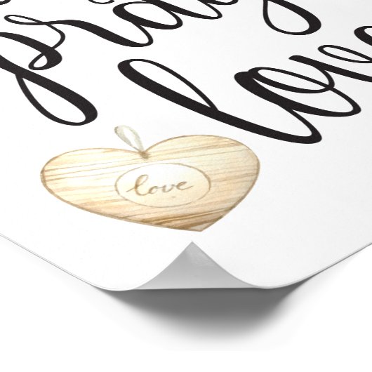 Eat Pray Love Inspirerend Typography Quote Poster (Hoek)