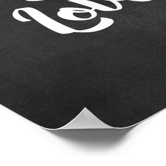 Eat Pray Love - Kitchen - Black Poster (Hoek)