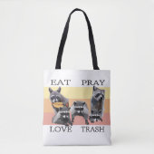 EAT PRAY LOVE TRASH TOTE BAG (Voorkant)