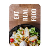 Eat Real Food Inspirerend Magneet (Verticaal)