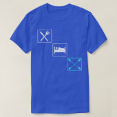 Eat Rest Rowing Paddling Lovers Kayaker T-shirt (Design voorkant)