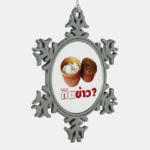 Eat Rice? [Gin Khao?] ... Thai Isan Lao Food Tin Sneeuwvlok Ornament (Links)