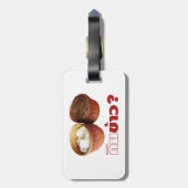 Eat Rice? [Gin Khao?] ... Thai Lao Isan Food Bagagelabel (Achterkant verticaal)