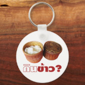 Eat Rice? [Gin Khao?] ... Thai Lao Isan Food Sleutelhanger (Voorkant)