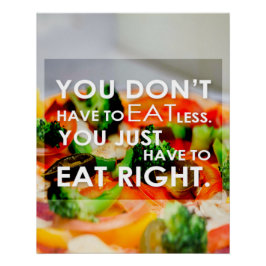Eat Right Motivational Poster