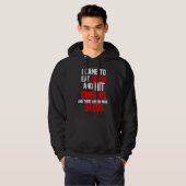 Eat Seeds and Hit Dingers Baseball homerun Hoodie (Voorkant volledig)