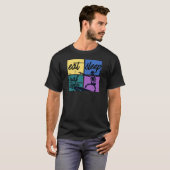 Eat seelp surf repeat t-shirt (Voorkant volledig)