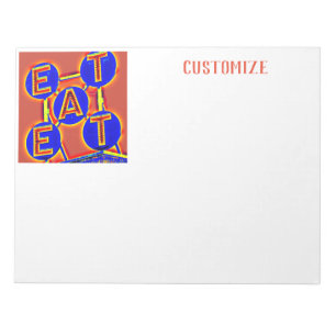 Eat Sign Thunder_Cove Notitieblok