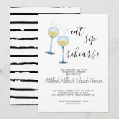 Eat Sip Repetitie - Uitnodiging voor een repetitie (Voorkant / Achterkant)