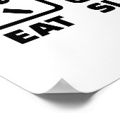 Eat slaap ATV Poster (Hoek)