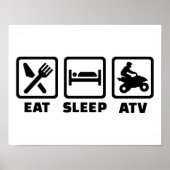 Eat slaap ATV Poster (Voorkant)