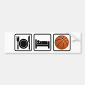 Eat, Slaap, Basketball Bumpersticker (Voorkant)