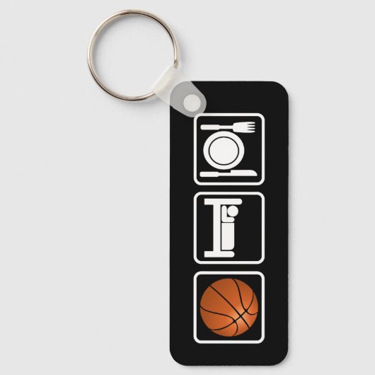 Eat, Slaap, Basketball Sleutelhanger (Voorkant)