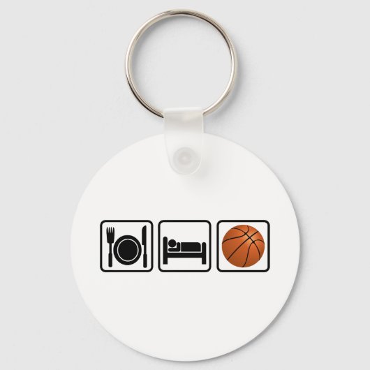 Eat, Slaap, Basketball Sleutelhanger (Voorkant)