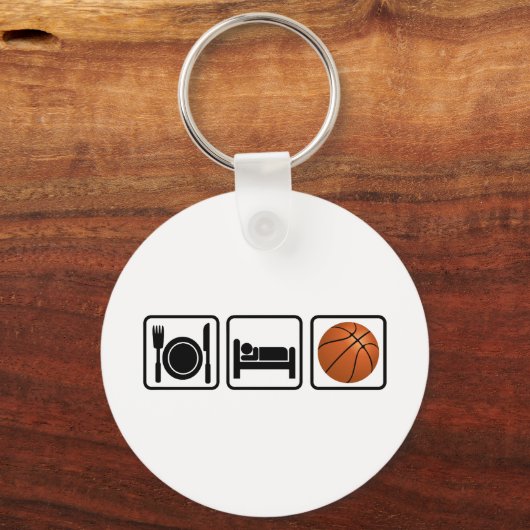 Eat, Slaap, Basketball Sleutelhanger (Voorkant)