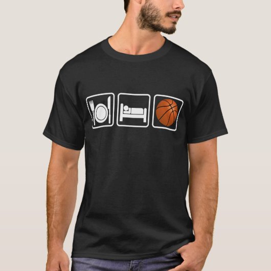 Eat, Slaap, Basketball T-shirt (Voorkant)