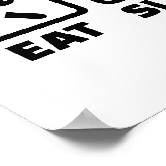 Eat slaap Boule Poster (Hoek)