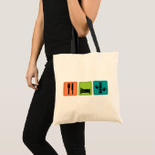 Eat, Slaap, Chiropractische Canvas tas (Voorkant (product))