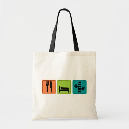 Eat, Slaap, Chiropractische Canvas tas (Voorkant)
