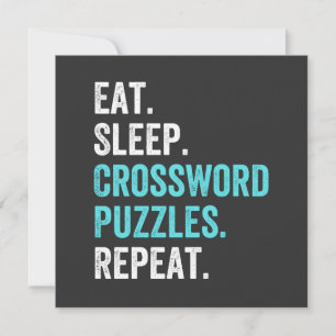Eat.Slaap. Crossword Puzzles. Herhaal. Kaart