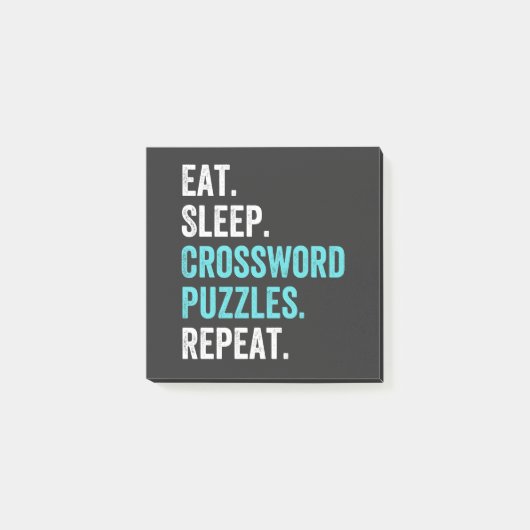 Eat.Slaap. Crossword Puzzles. Herhaal. Post-it® Notes (Voorkant)