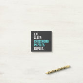 Eat.Slaap. Crossword Puzzles. Herhaal. Post-it® Notes (Op bureau)