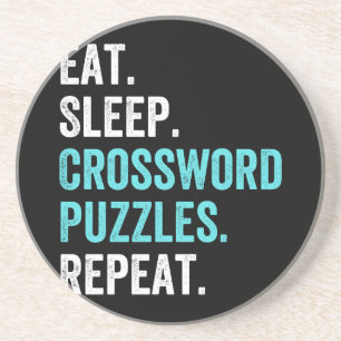 Eat.Slaap. Crossword Puzzles. Herhaal. Zandsteen Onderzetter