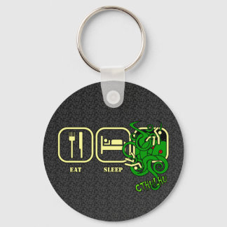 Eat - Slaap - Cthulhu-toetsenbord Sleutelhanger