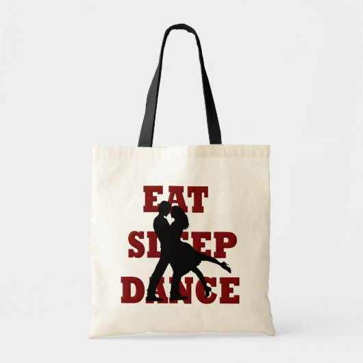 Eat, Slaap, Dance Tote Bag (Voorkant)