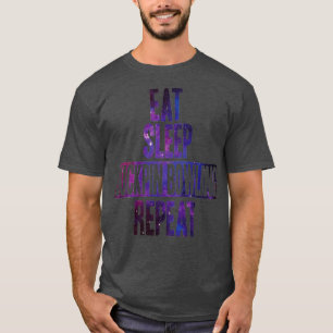 Eat slaap duckpin bowling repeat T T-shirt
