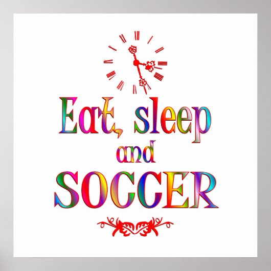 Eat, Slaap en Voetbal Poster (Voorkant)