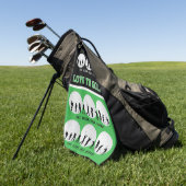 Eat, Slaap, Golf Herhalen Golfhanddoek (Groen)