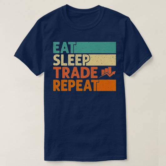 Eat Slaap-handel Herhaal beurshandel T-shirt (Design voorkant)