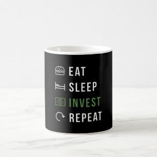 Eat slaap invest koffiemok