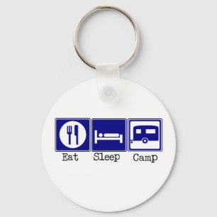 Eat, Slaap, Kamp Sleutelhanger