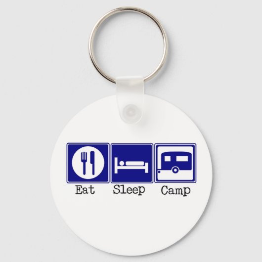 Eat, Slaap, Kamp Sleutelhanger (Voorkant)