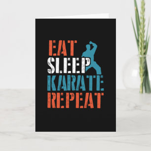 Eat slaap Karate repeat Kaart
