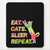 Eat, Slaap, Katten, Klembord herhalen Muismat (Voorkant)