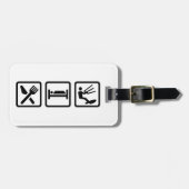 Eat slaap Kitesurfing Bagagelabel