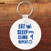 Eat slaap klim sleutelhanger (Voorkant)
