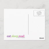 Eat, Slaap, LEES - Ik ken mijn prioriteiten Briefkaart (Achterkant)