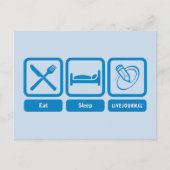 Eat, Slaap, LiveJournal Briefkaart (Voorkant)