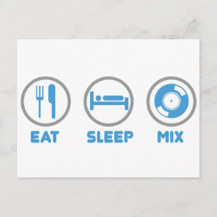 Eat, Slaap, Meng opnieuw - DJ Disk Jockey Music De Briefkaart