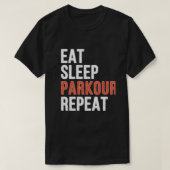 Eat slaap parkour, leuk cadeau t-shirt (Design voorkant)
