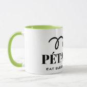 Eat slaap play herhaalt Pétanque grappige boules k Mok (Links)